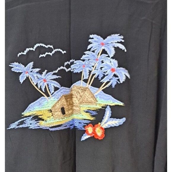 Levi's Kimono Women's Black Embroidered Jacket Top Size M/L - Picture 7 of 11